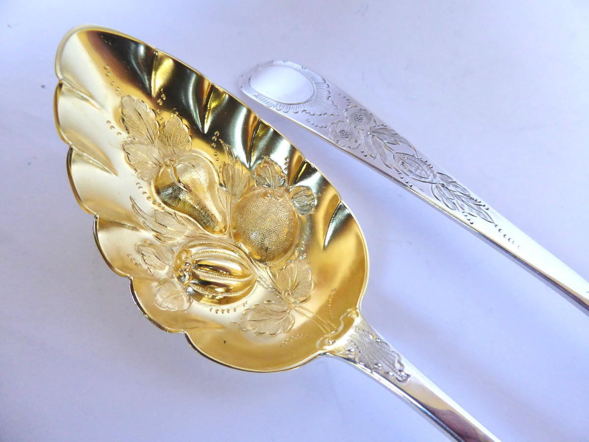 Irish Silver Berry Spoons 1799