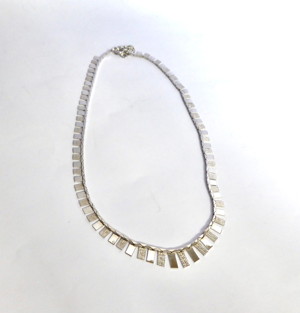 Silver Fringe Necklace