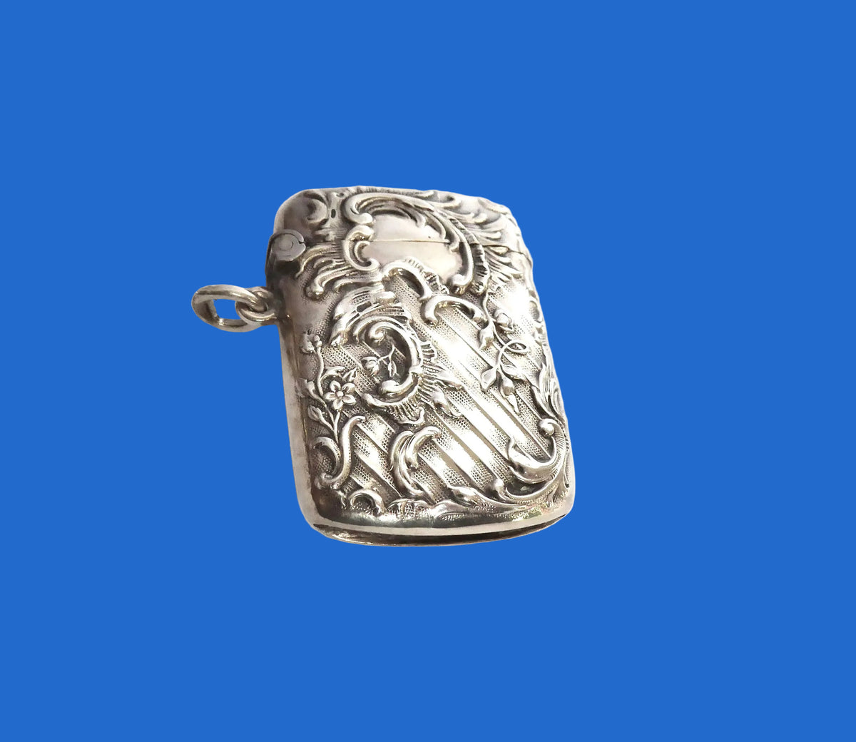 Art Nouveau Silver Vesta Case