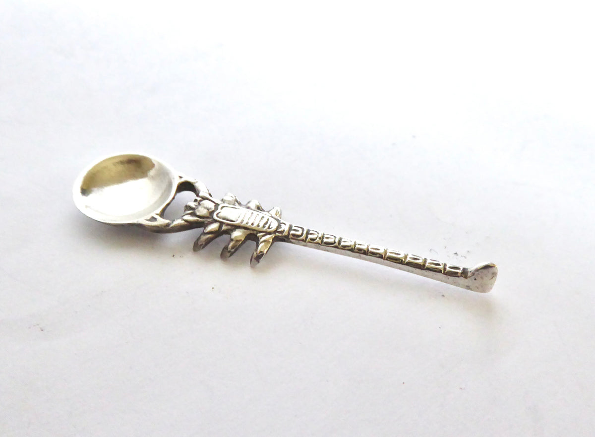 Novelty Silver Scorpion  Salt Spoon