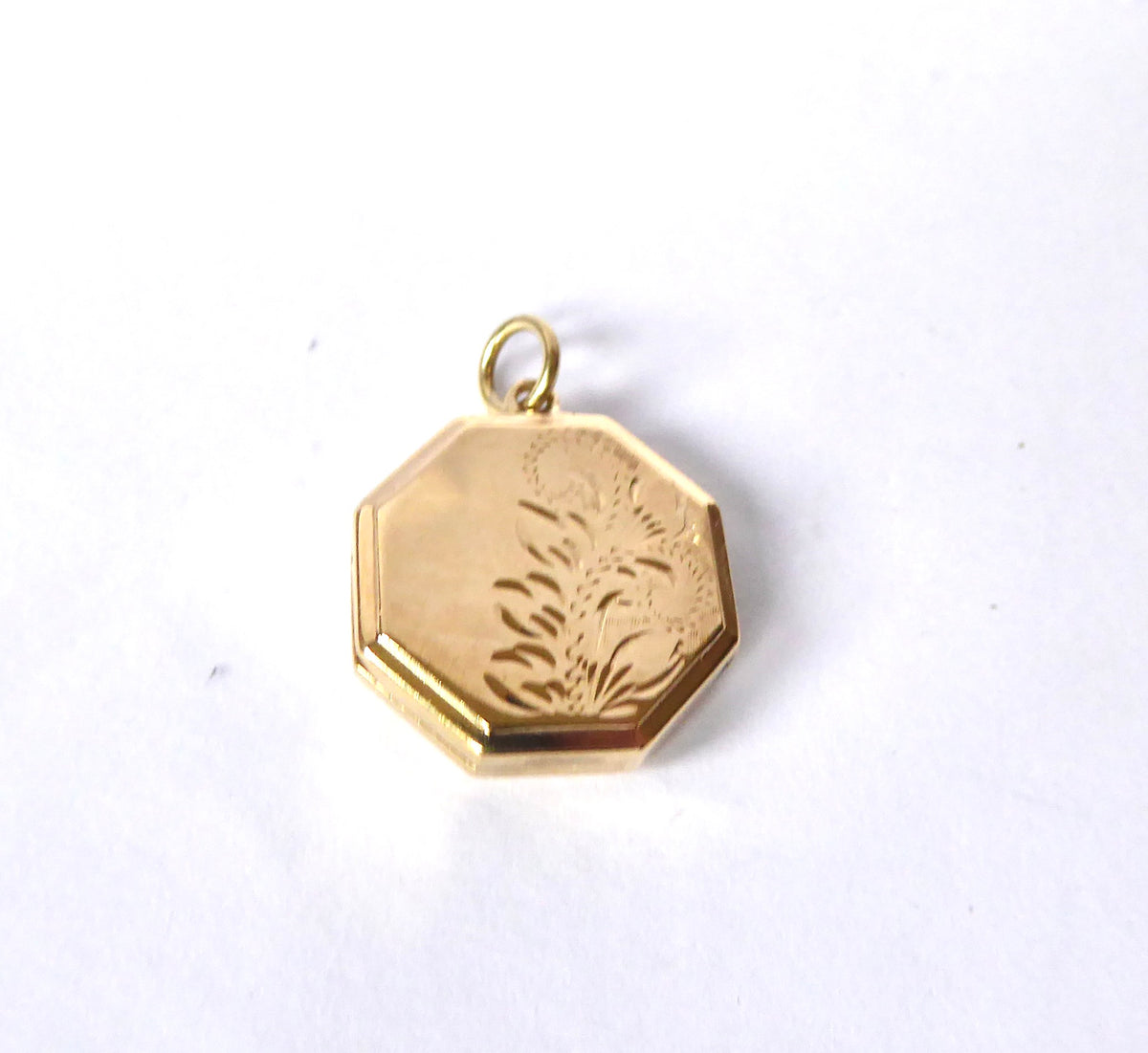 Octagonal Gold Locket