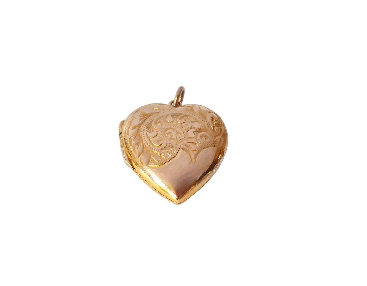 Gold Heart Locket C. 1920