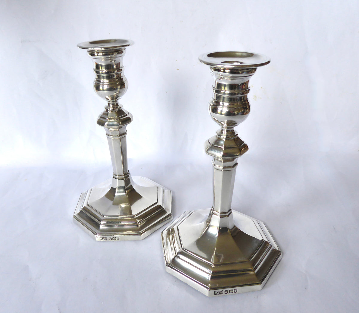 Pair of Silver Candlesticks 1961