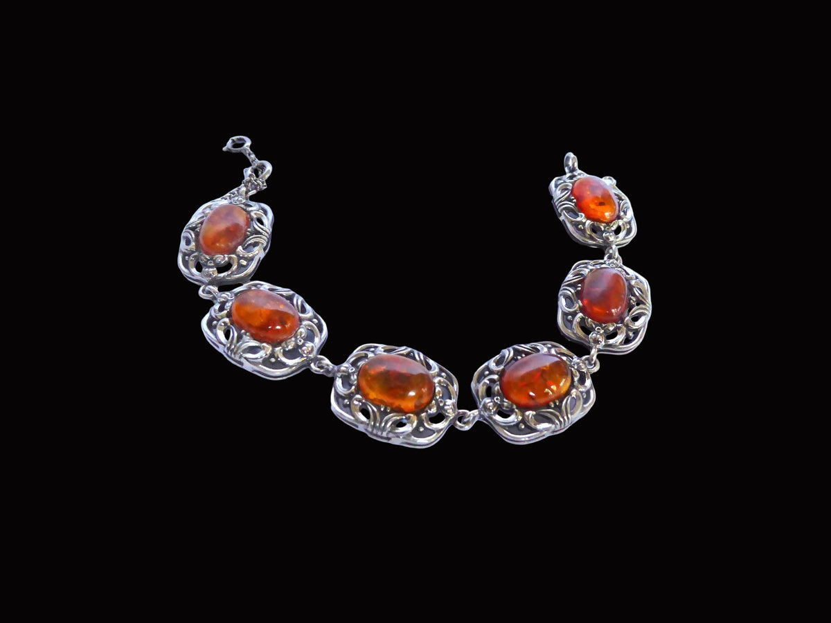 Ornate Amber Bracelet
