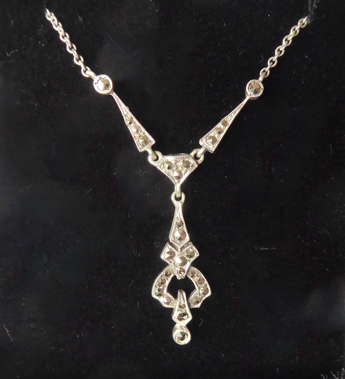 Art Deco Silver Necklace