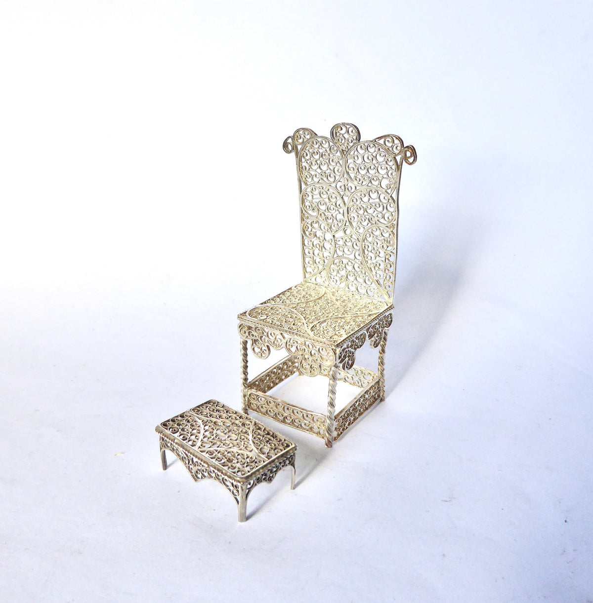 Miniature Silver Chair