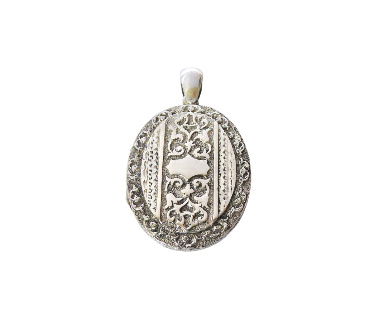 Ornate Silver Locket C. 1880