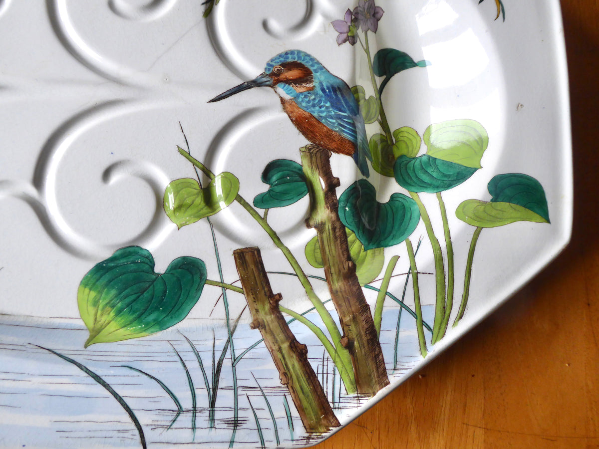 Mintons "Essex Birds " Meat Platter 1878