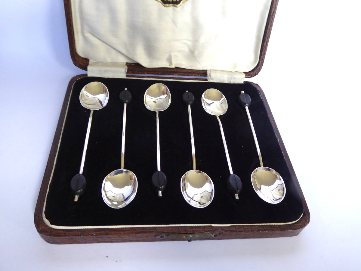 Antique Silver Coffee Bean Spoons